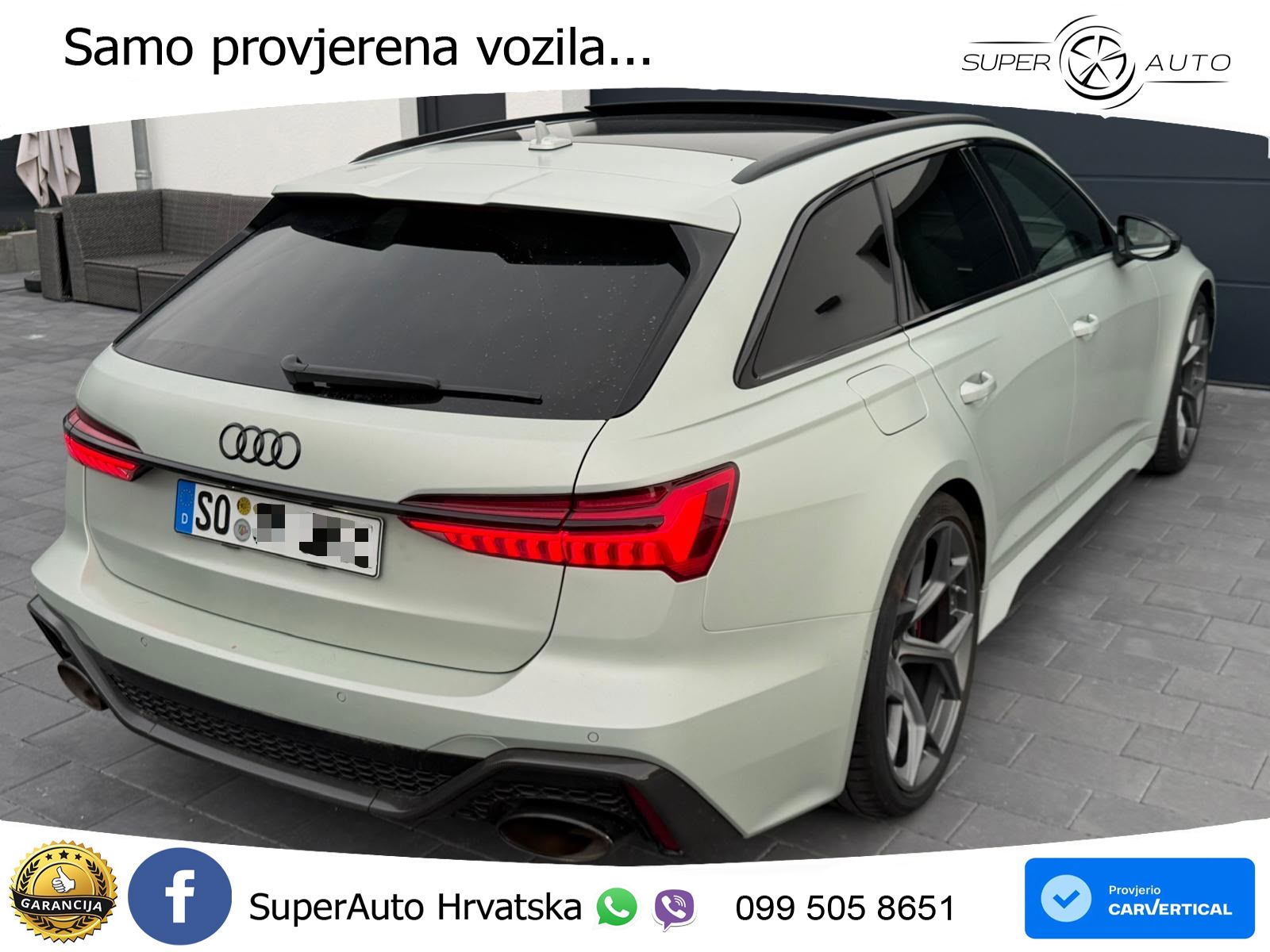 Audi RS6 Avant 4.0 TFSI V8 performance (630 KS)  quattro tiptronic LED+GR SJED+ACC