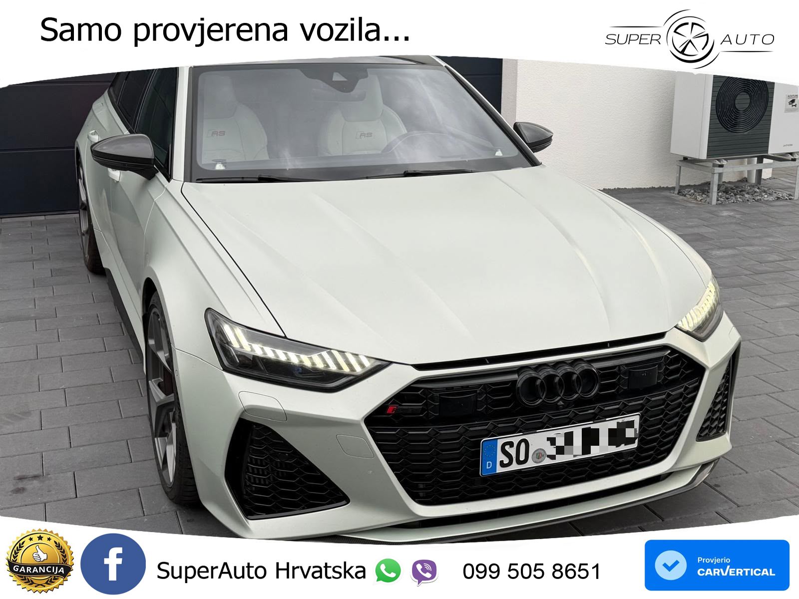 Audi RS6 Avant 4.0 TFSI V8 performance (630 KS)  quattro tiptronic LED+GR SJED+ACC