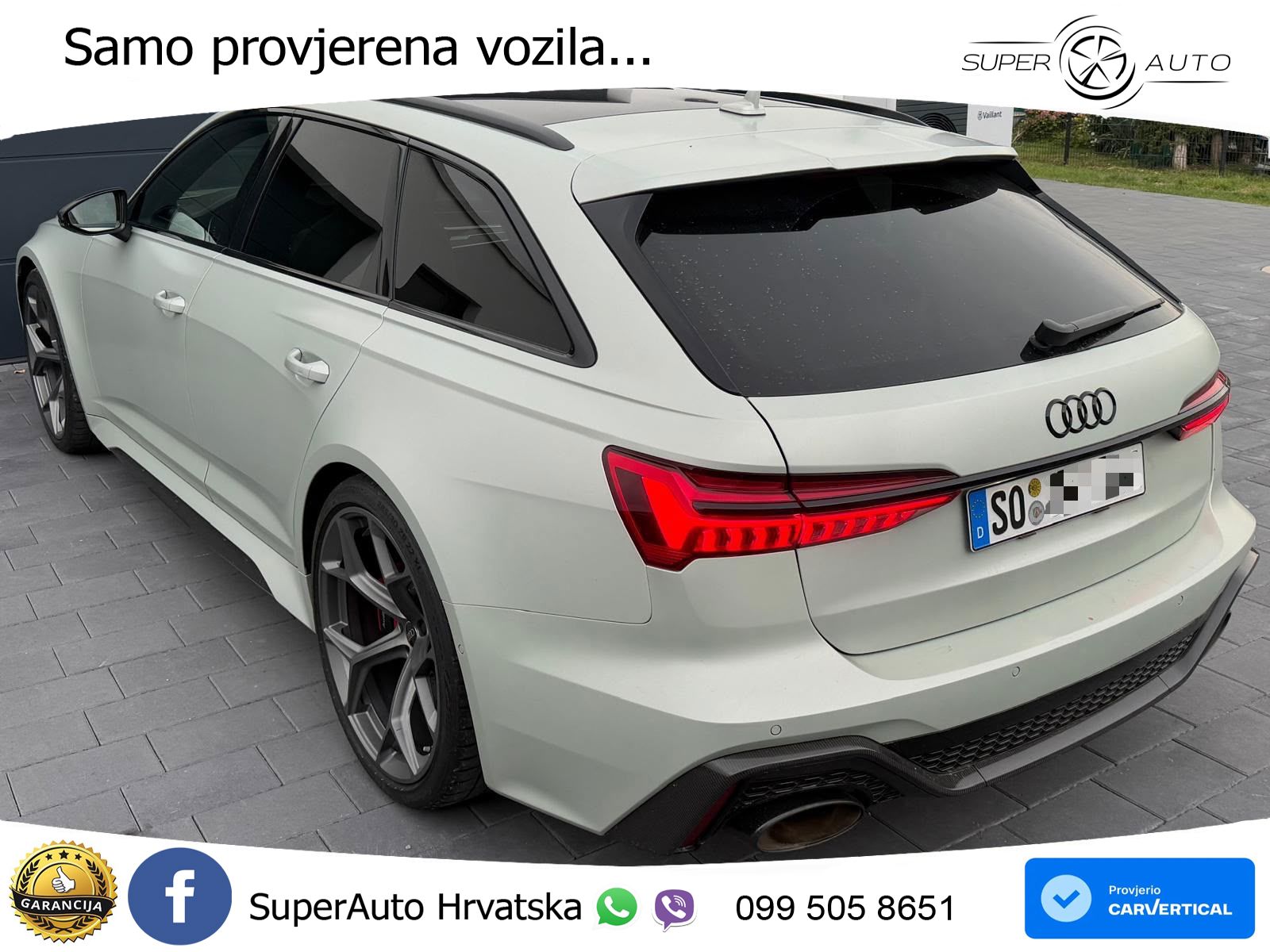 Audi RS6 Avant 4.0 TFSI V8 performance (630 KS)  quattro tiptronic LED+GR SJED+ACC