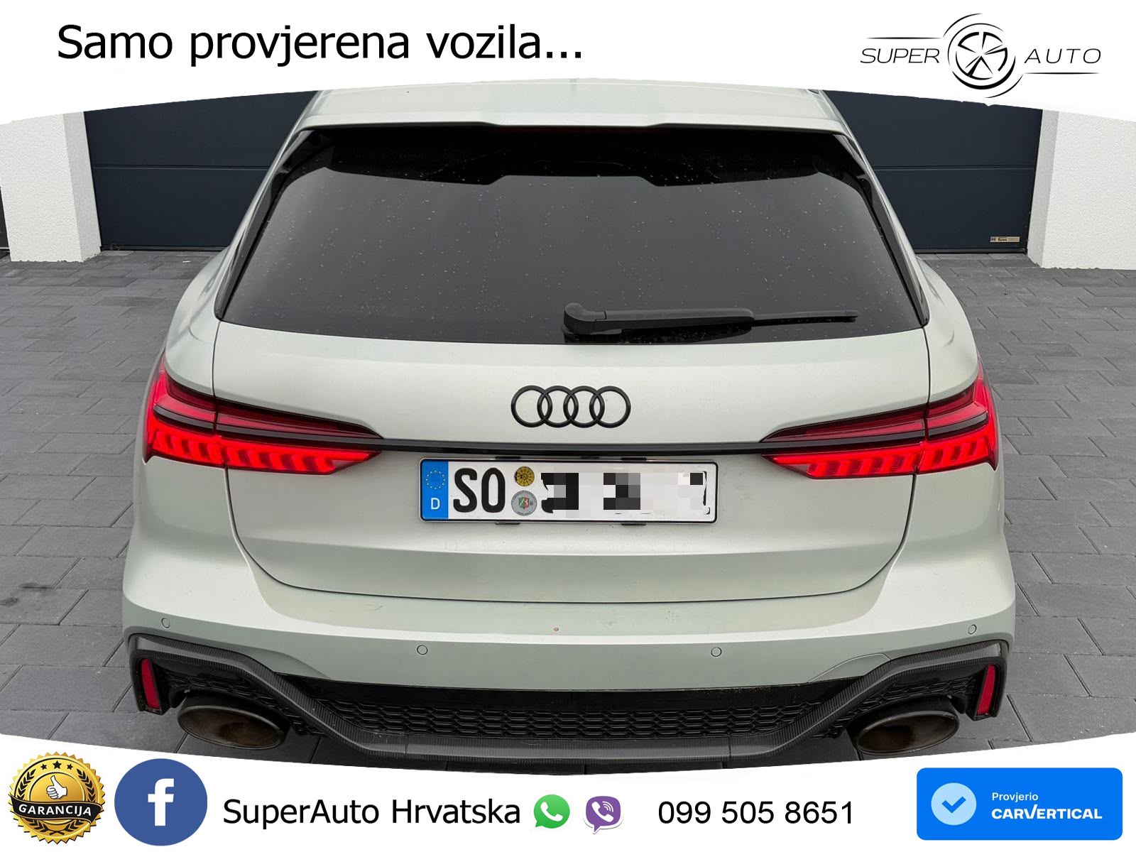 Audi RS6 Avant 4.0 TFSI V8 performance (630 KS)  quattro tiptronic LED+GR SJED+ACC