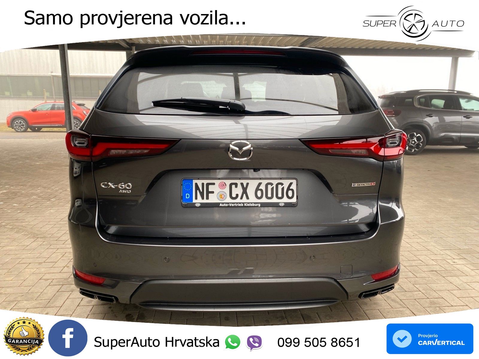 Mazda CX-60 3.3 e-Skyactiv D (254 KS) AWD Automatic LED+GR SJED+ACC