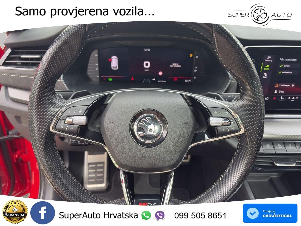 Škoda Octavia Combi RS 2.0 TDI (200 KS) 4x4 DSG LED+GR SJED+ACC