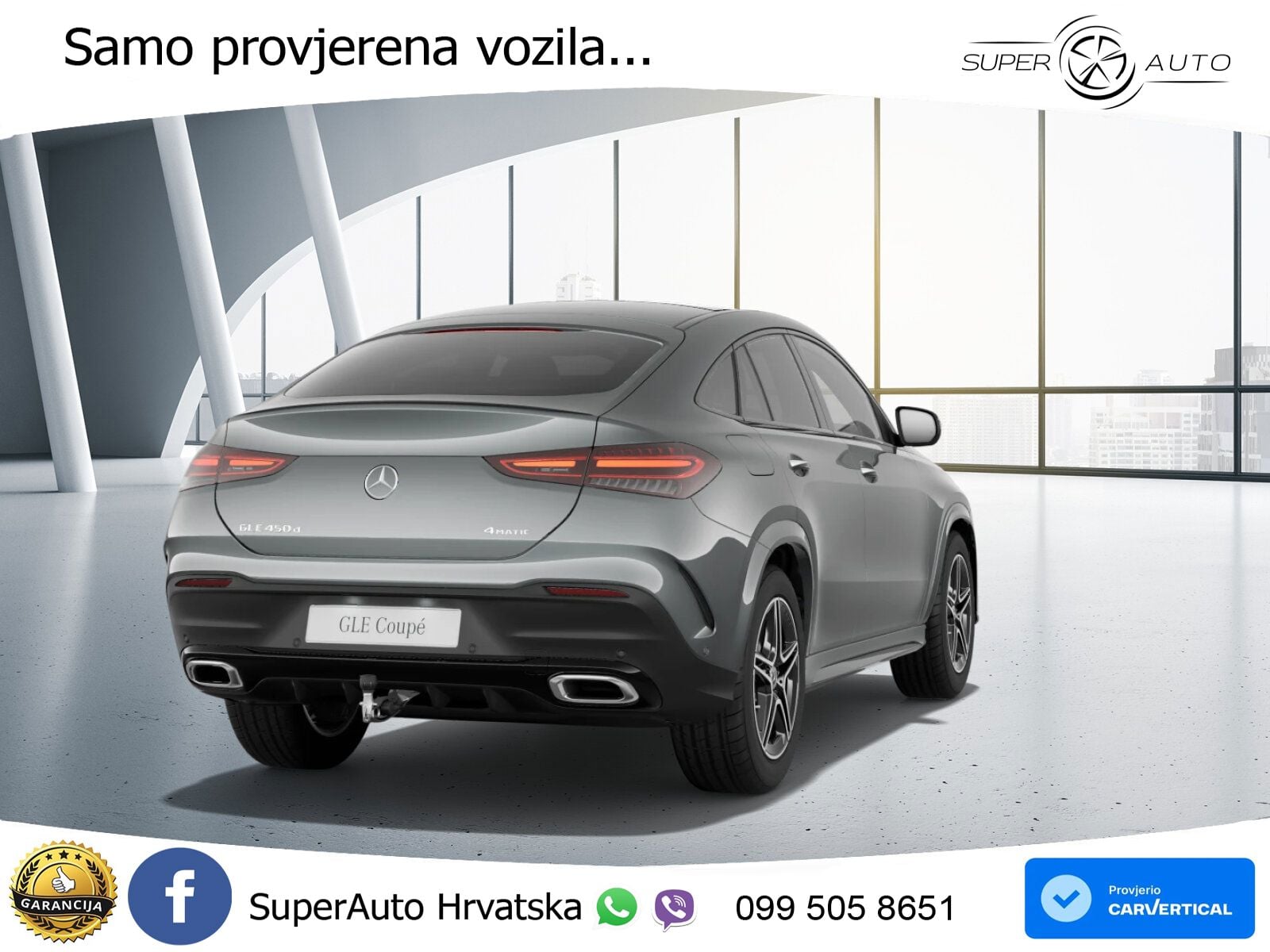 Mercedes GLE Coupe 450d (367 KS) EQ Boost 4MATIC 9G-TRONIC AMG ACC+HEAD+GR SJED+360+PANO