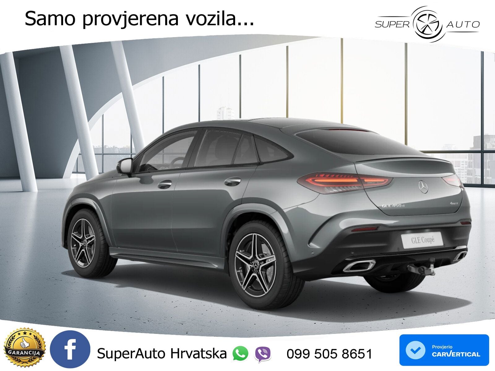 Mercedes GLE Coupe 450d (367 KS) EQ Boost 4MATIC 9G-TRONIC AMG ACC+HEAD+GR SJED+360+PANO