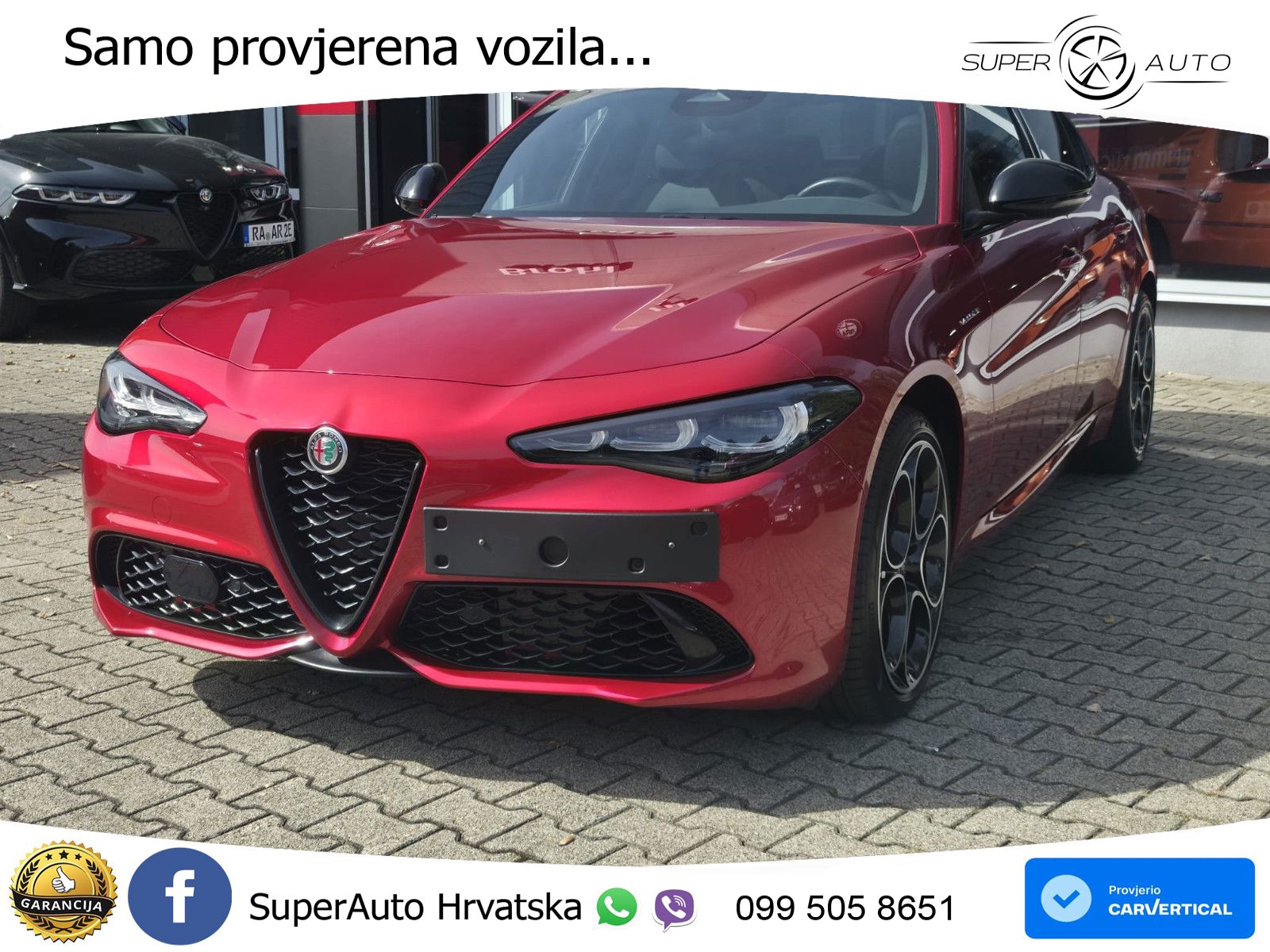 Alfa Romeo Giulia 2.0 Turbo (280 KS) Q4 Automatic LED+GR SJED+ACC