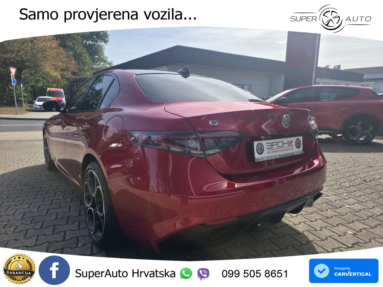 Alfa Romeo Giulia 2.0 Turbo (280 KS) Q4 Automatic LED+GR SJED+ACC