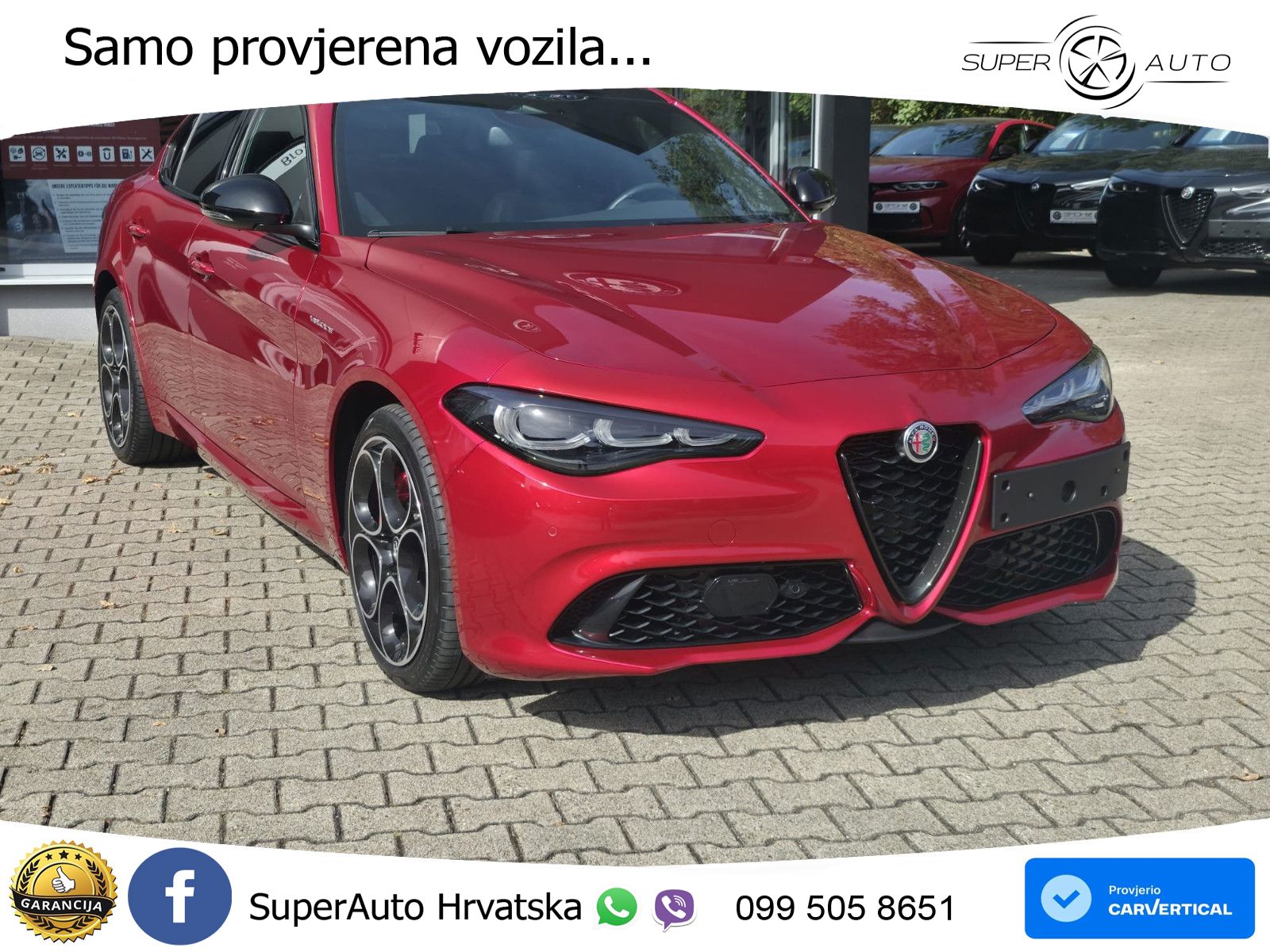 Alfa Romeo Giulia 2.0 Turbo (280 KS) Q4 Automatic LED+GR SJED+ACC