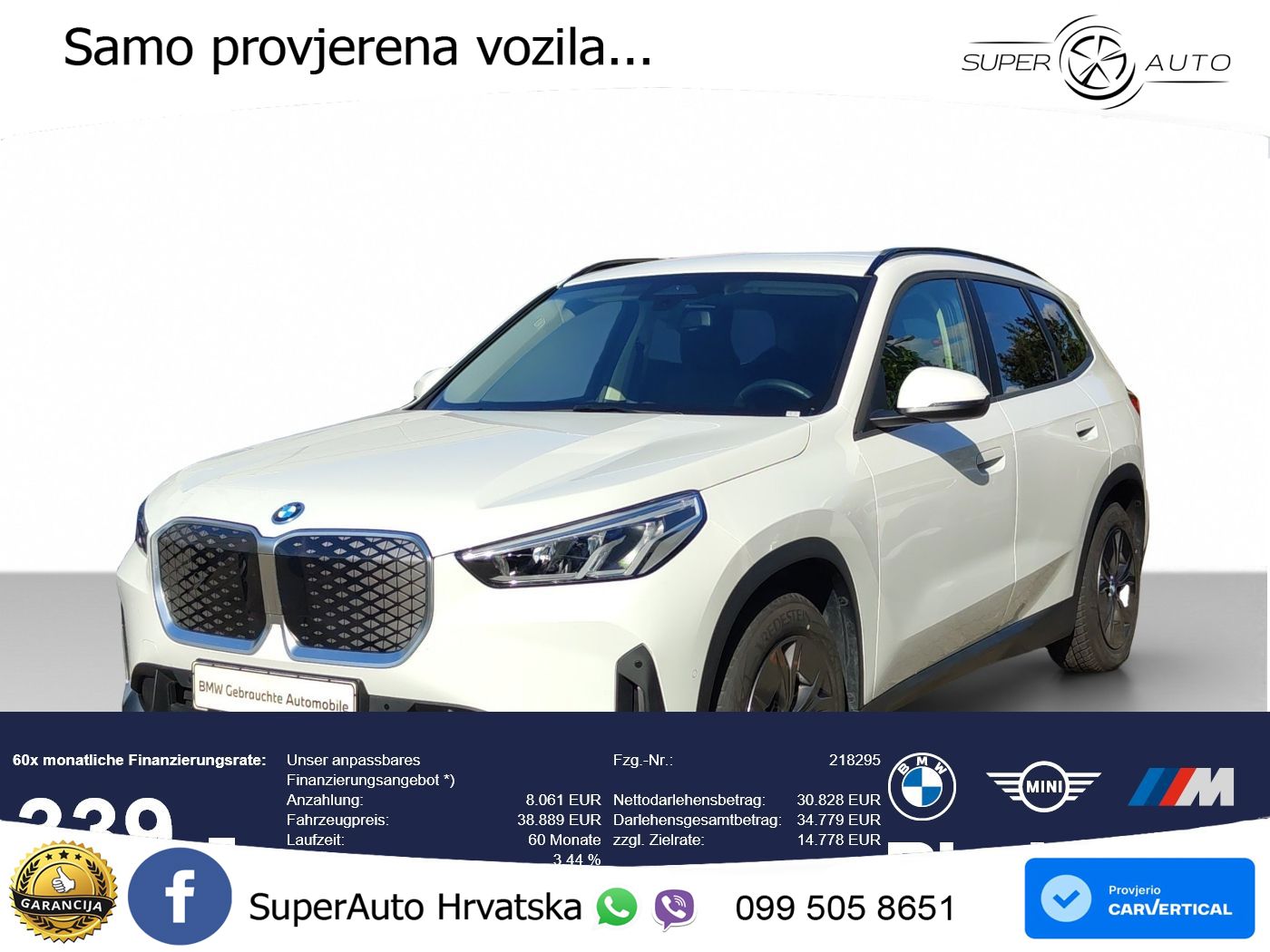 BMW iX1 68 kWh (313 KS) xDrive30