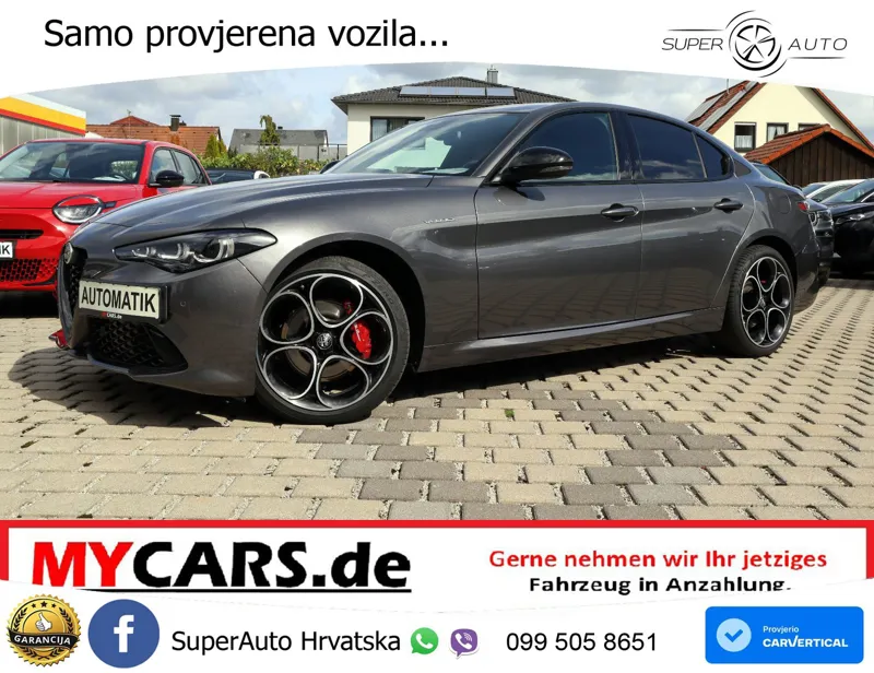 Alfa Romeo Giulia 2.0 Turbo (280 KS) Q4 Automatic LED+GR SJED+ACC
