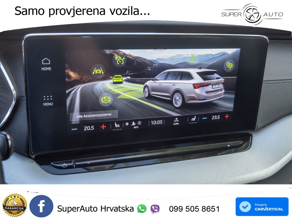 Škoda Octavia Combi 2.0 TDI (150 KS) DSG LED+GR SJED+ACC