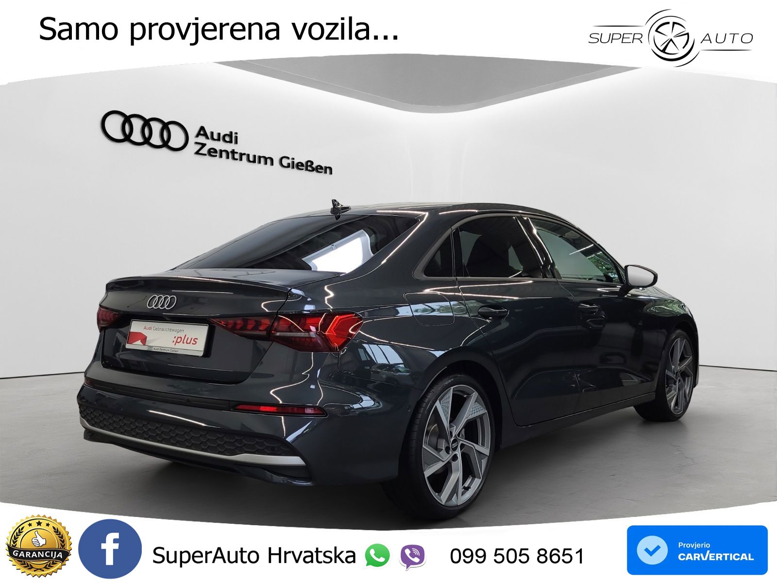 Audi A3 Limuzina 35 TFSI (150 KS) LED+GR SJED+ACC