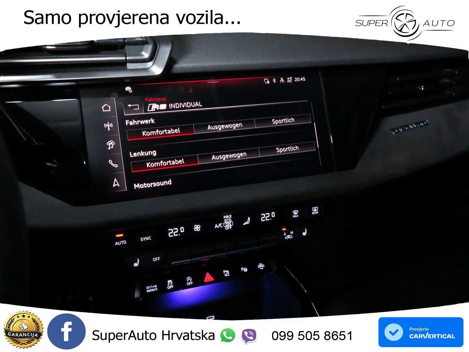 Audi RS3 Sportback 2.5 TFSI (400 KS) quattro S tronic LED+GR SJED+ACC