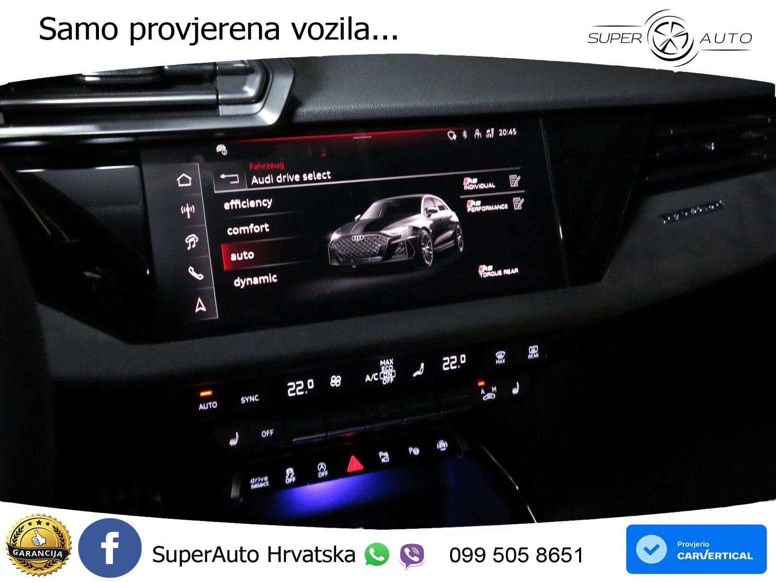 Audi RS3 Sportback 2.5 TFSI (400 KS) quattro S tronic LED+GR SJED+ACC