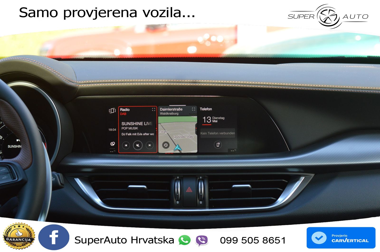 Alfa Romeo Stelvio 2.0 Turbo (280 KS) Q4 Automatic LED+GR SJED+ACC