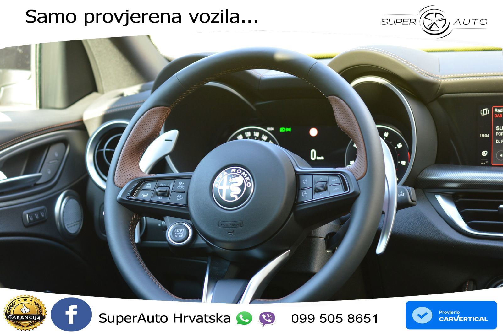 Alfa Romeo Stelvio 2.0 Turbo (280 KS) Q4 Automatic LED+GR SJED+ACC
