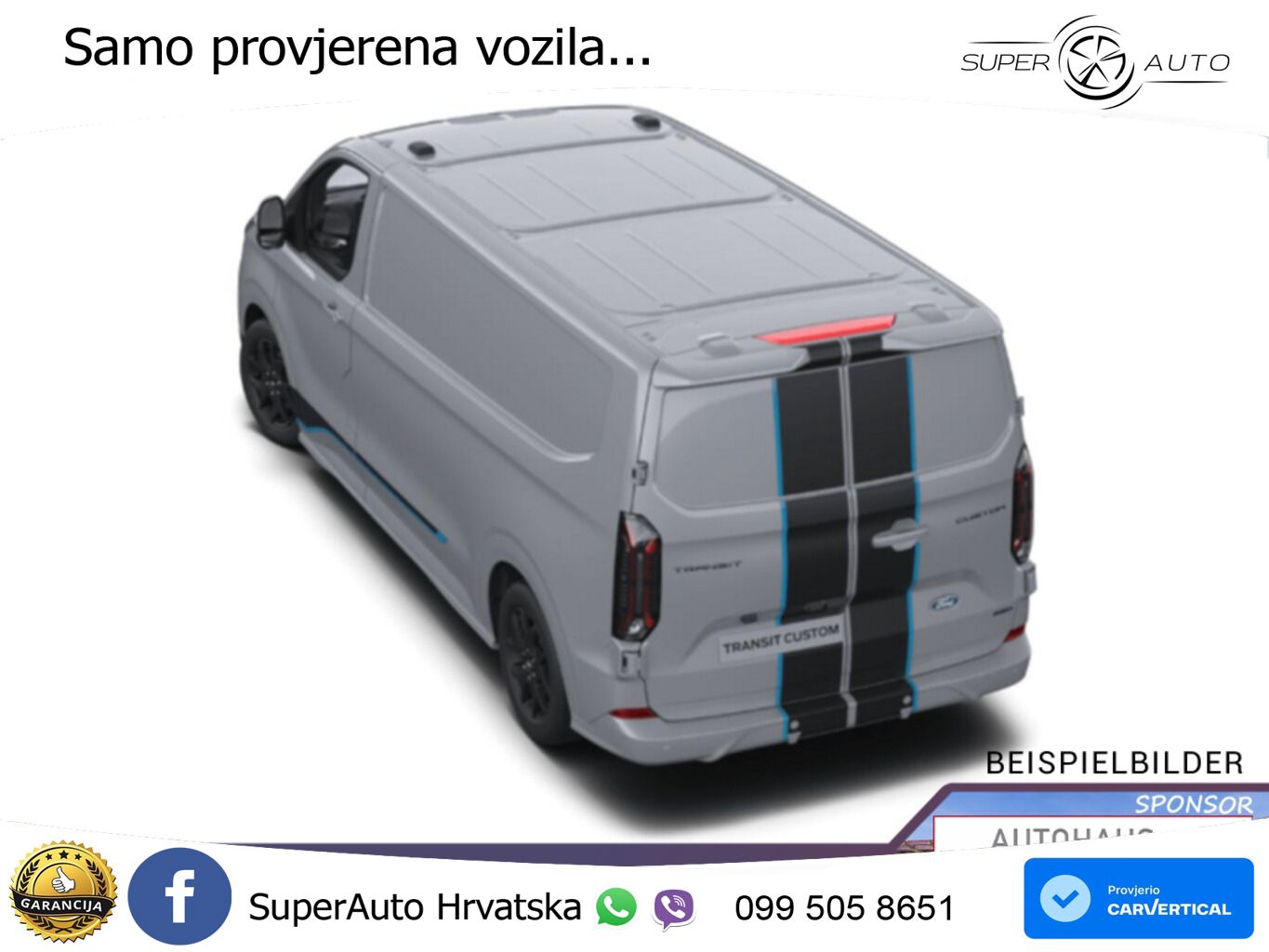 Ford Transit Custom Aut Sport L2 AHK LED UVP-35%* 170 KS