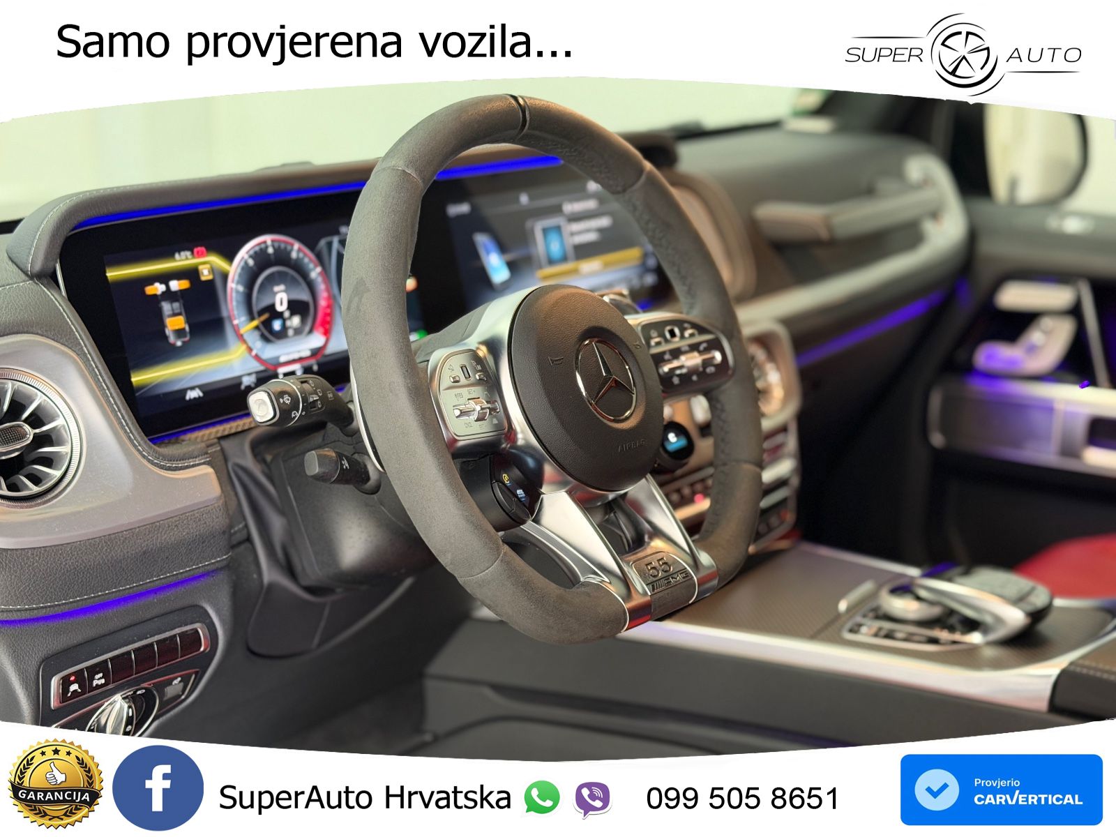 Mercedes AMG G 63 Long V8 (585 KS) 4MATIC 9G-TRONIC AMG SPEEDSHIFT PLUS LED+GR SJED+ACC