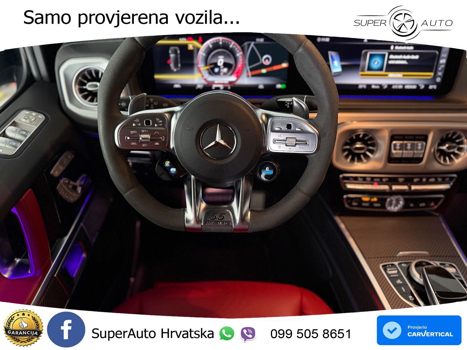 Mercedes AMG G 63 Long V8 (585 KS) 4MATIC 9G-TRONIC AMG SPEEDSHIFT PLUS LED+GR SJED+ACC