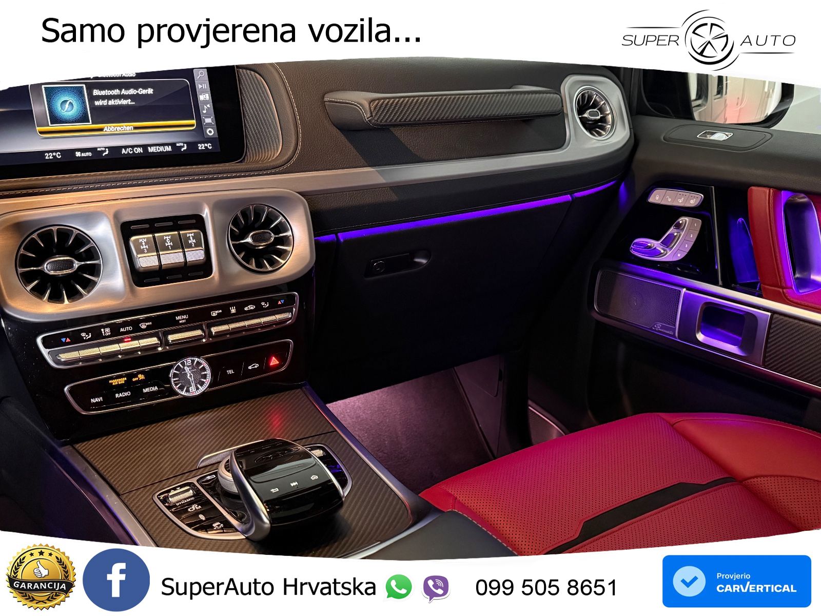 Mercedes AMG G 63 Long V8 (585 KS) 4MATIC 9G-TRONIC AMG SPEEDSHIFT PLUS LED+GR SJED+ACC