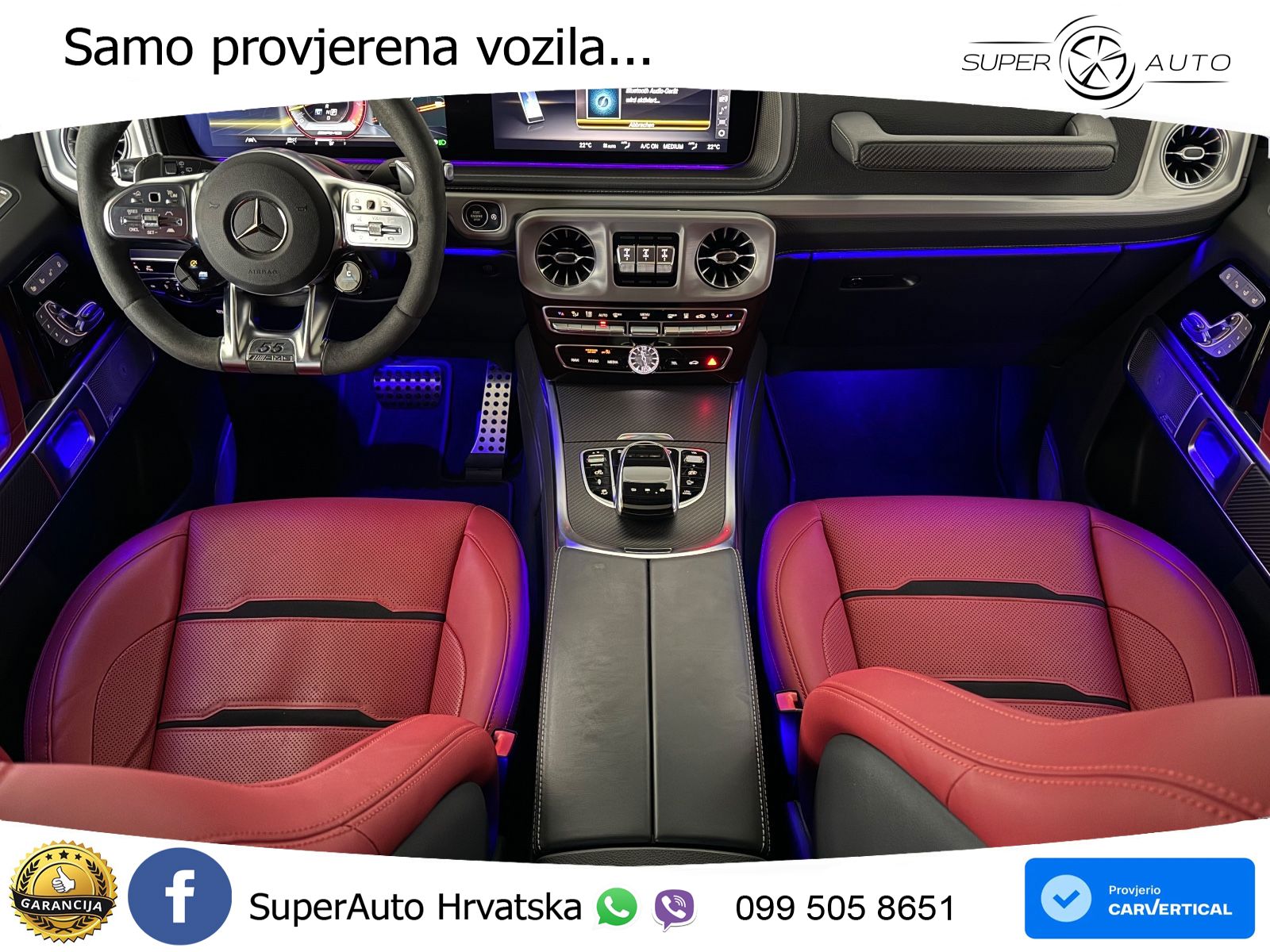 Mercedes AMG G 63 Long V8 (585 KS) 4MATIC 9G-TRONIC AMG SPEEDSHIFT PLUS LED+GR SJED+ACC