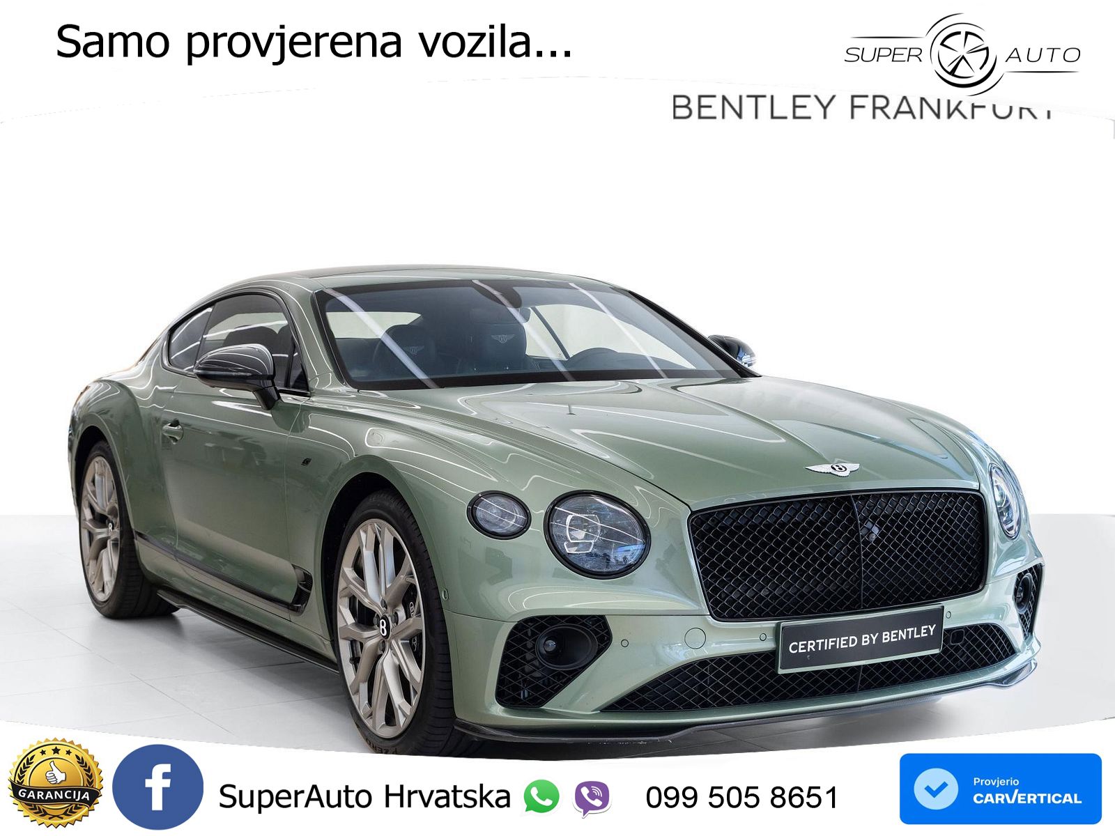 Bentley Continental GT III 4.0 V8 (550 KS) AWD Automatic LED+GR SJED+ACC