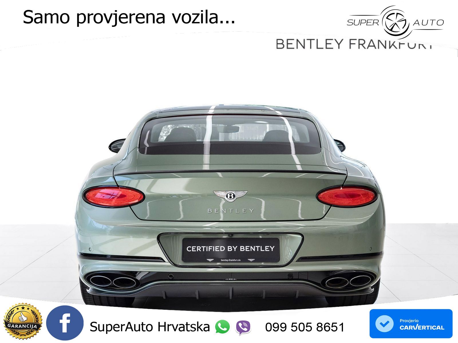 Bentley Continental GT III 4.0 V8 (550 KS) AWD Automatic LED+GR SJED+ACC