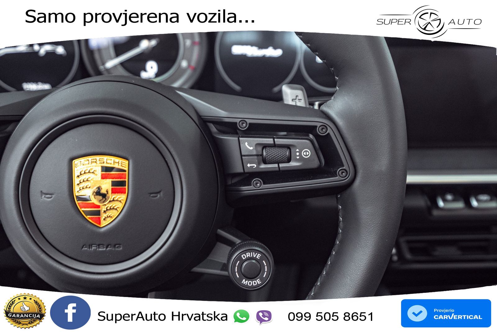 Porsche 911 Turbo Cabriolet 3.8 (580 KS) PDK ZRAČNI+ACC+GR SJED+KAM