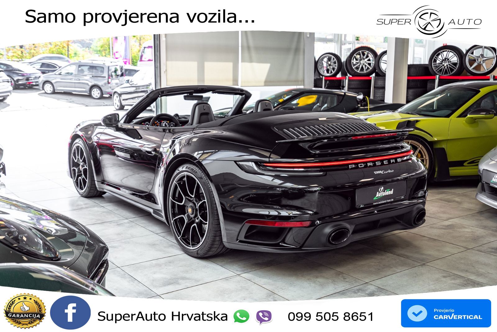 Porsche 911 Turbo Cabriolet 3.8 (580 KS) PDK ZRAČNI+ACC+GR SJED+KAM