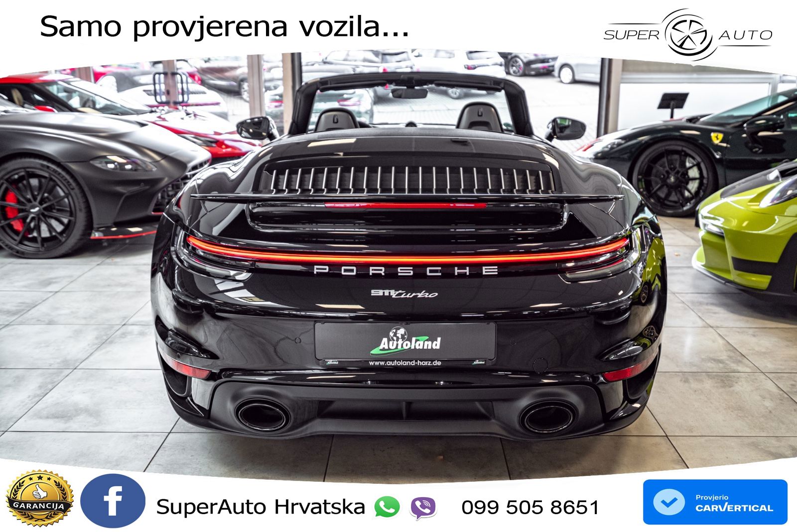 Porsche 911 Turbo Cabriolet 3.8 (580 KS) PDK ZRAČNI+ACC+GR SJED+KAM