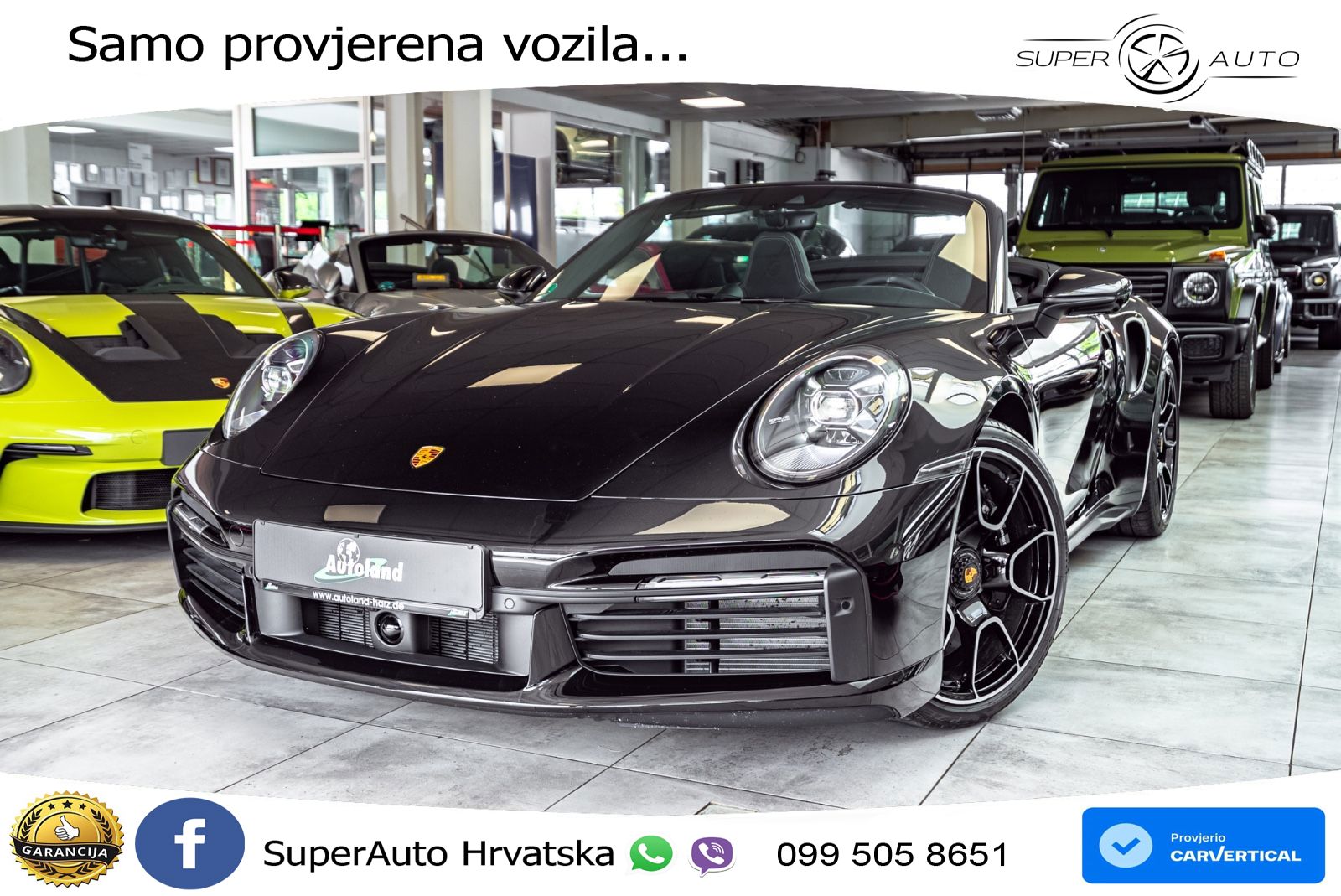 Porsche 911 Turbo Cabriolet 3.8 (580 KS) PDK ZRAČNI+ACC+GR SJED+KAM