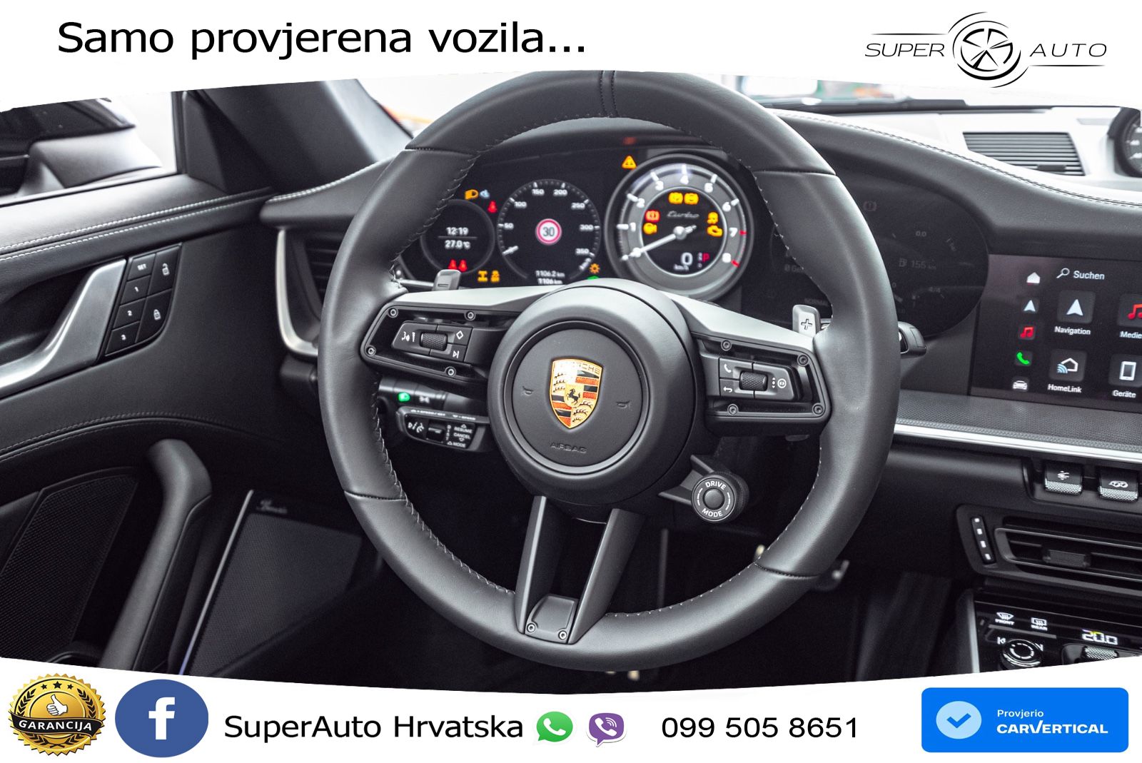 Porsche 911 Turbo Cabriolet 3.8 (580 KS) PDK ZRAČNI+ACC+GR SJED+KAM