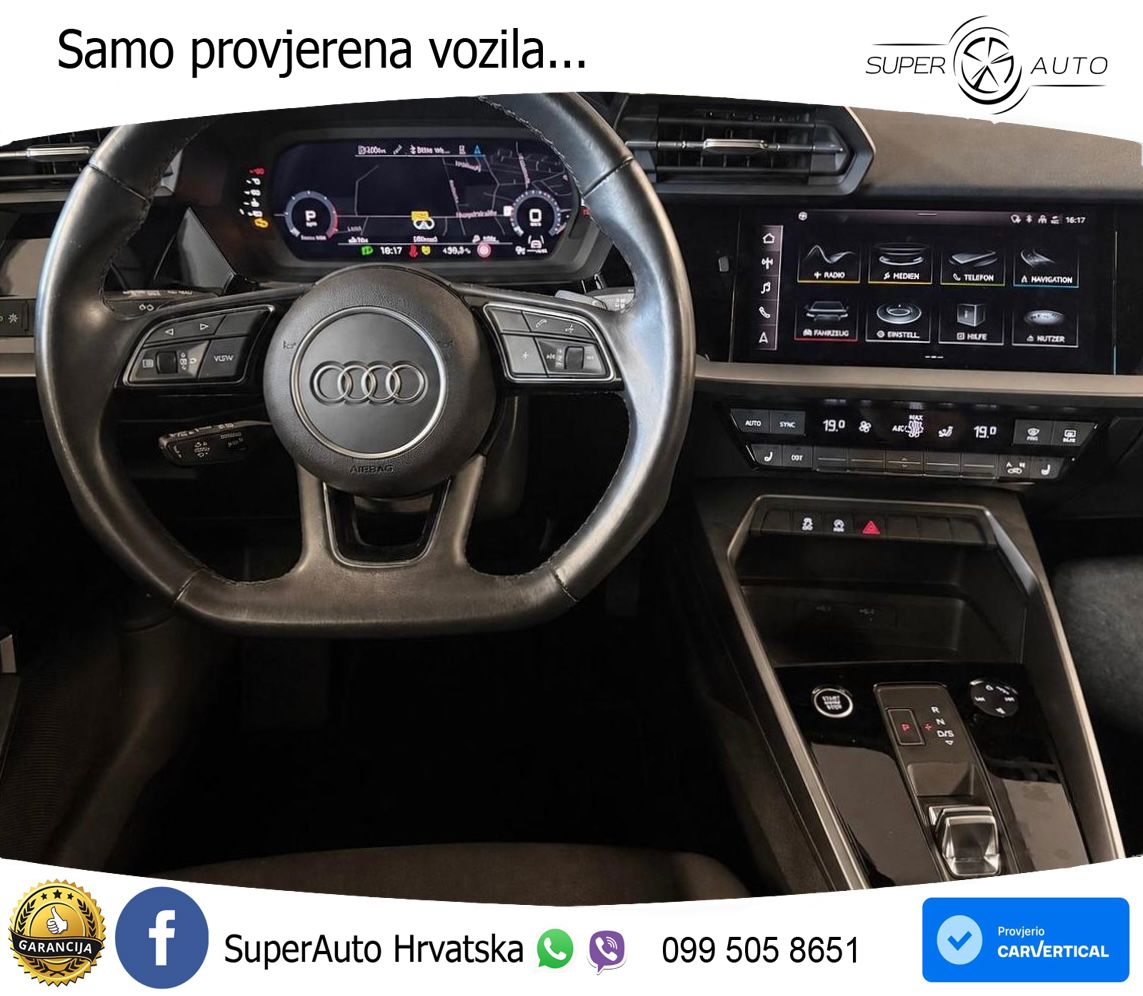 Audi A3 35 TDI (150 KS) S tronic LED+GR SJED+ACC