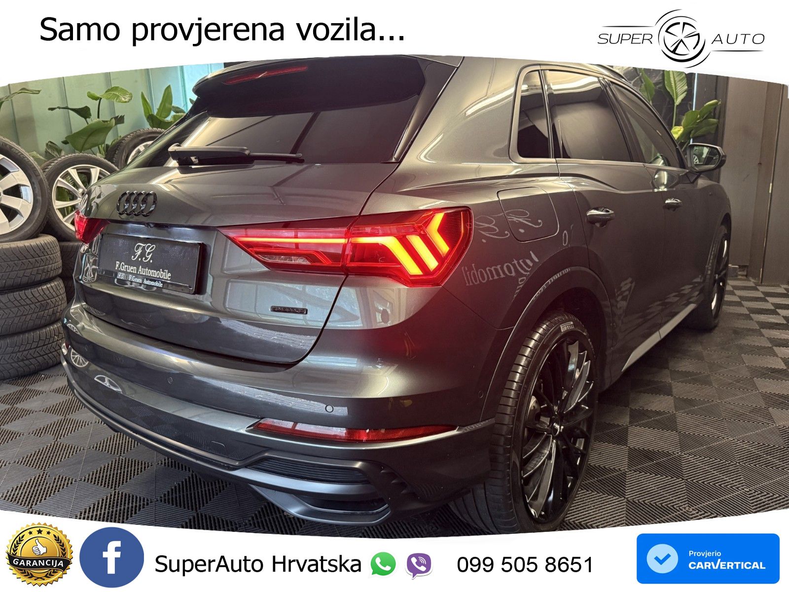 Audi Q3 40 TDI (190 KS) quattro S tronic S line LED+GR SJED+ACC