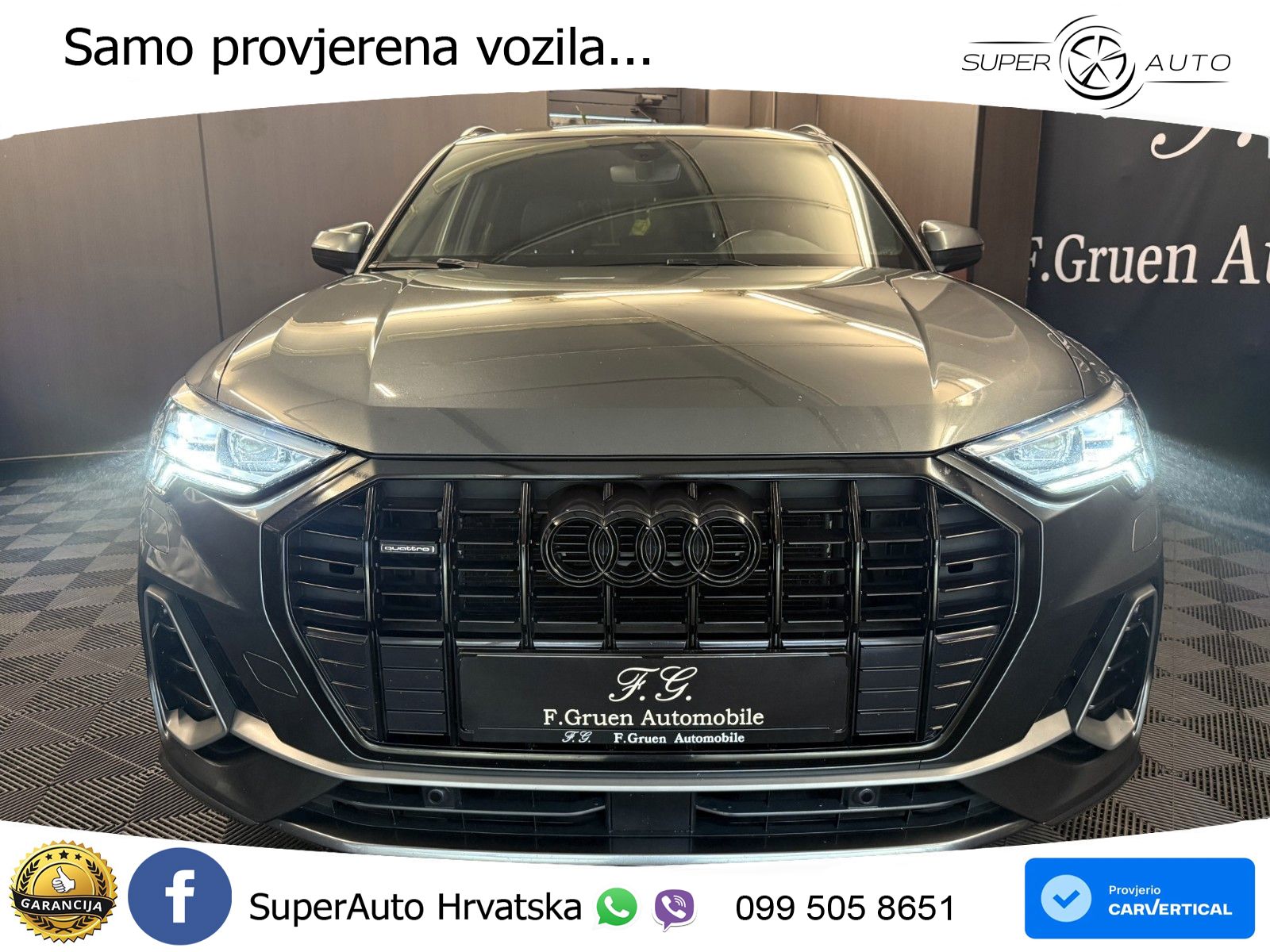 Audi Q3 40 TDI (190 KS) quattro S tronic S line LED+GR SJED+ACC
