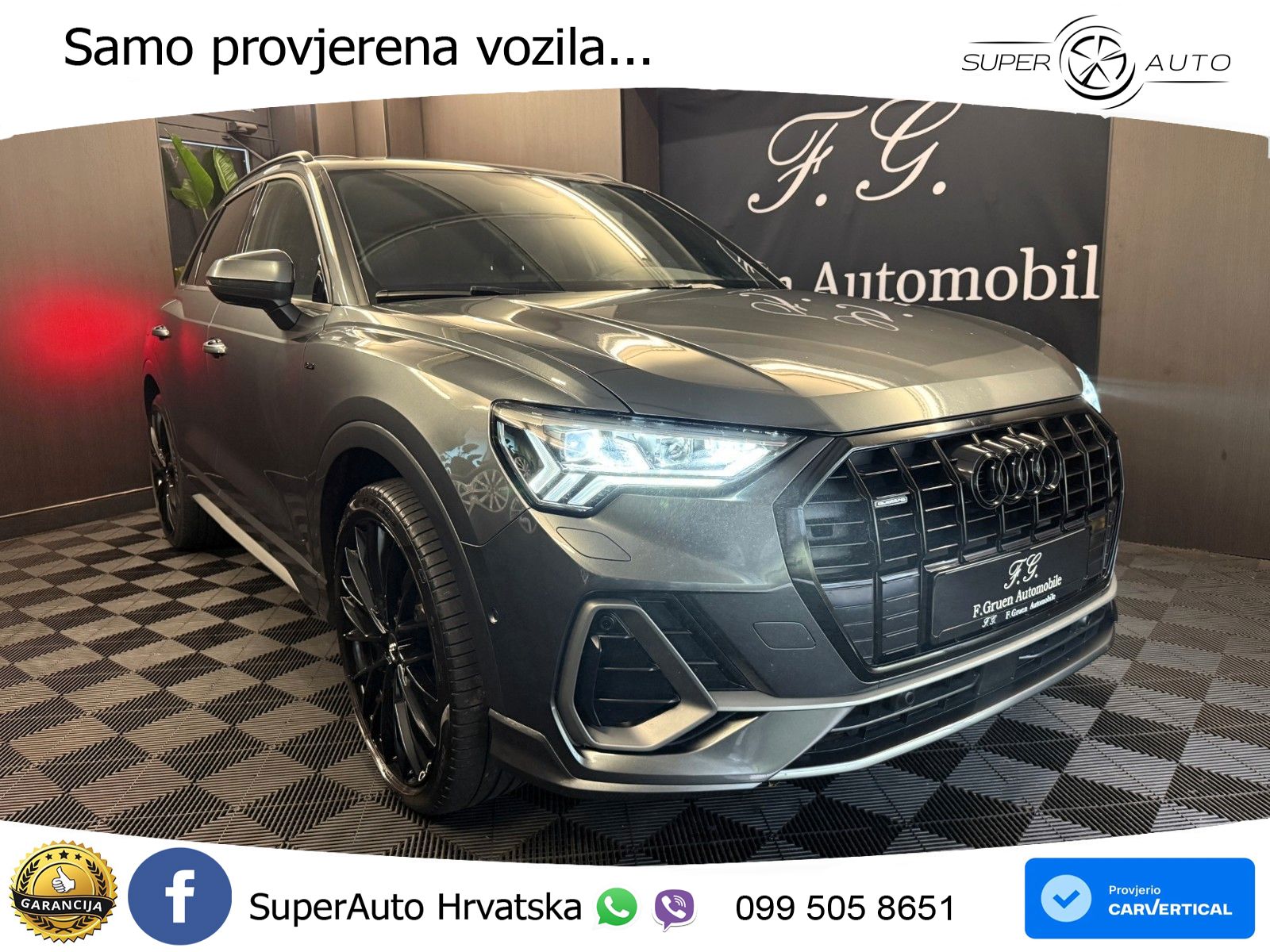 Audi Q3 40 TDI (190 KS) quattro S tronic S line LED+GR SJED+ACC