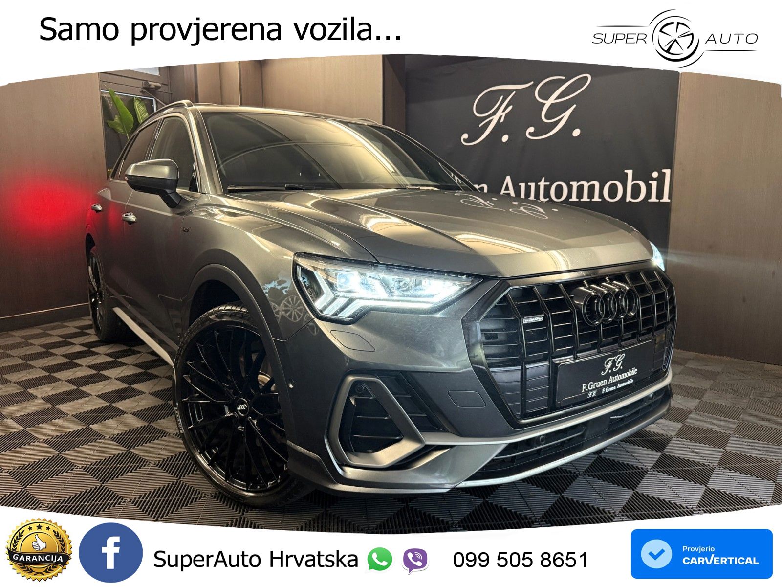 Audi Q3 40 TDI (190 KS) quattro S tronic S line LED+GR SJED+ACC