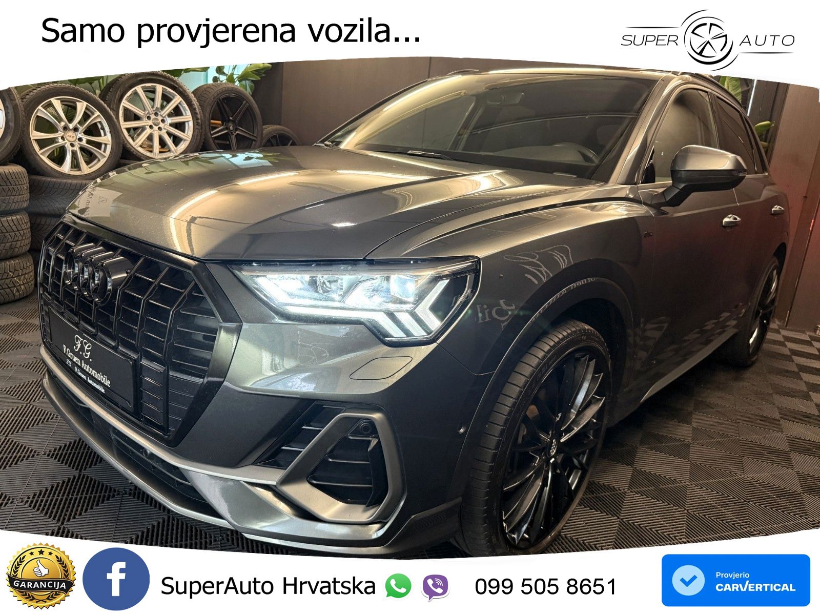 Audi Q3 40 TDI (190 KS) quattro S tronic S line LED+GR SJED+ACC