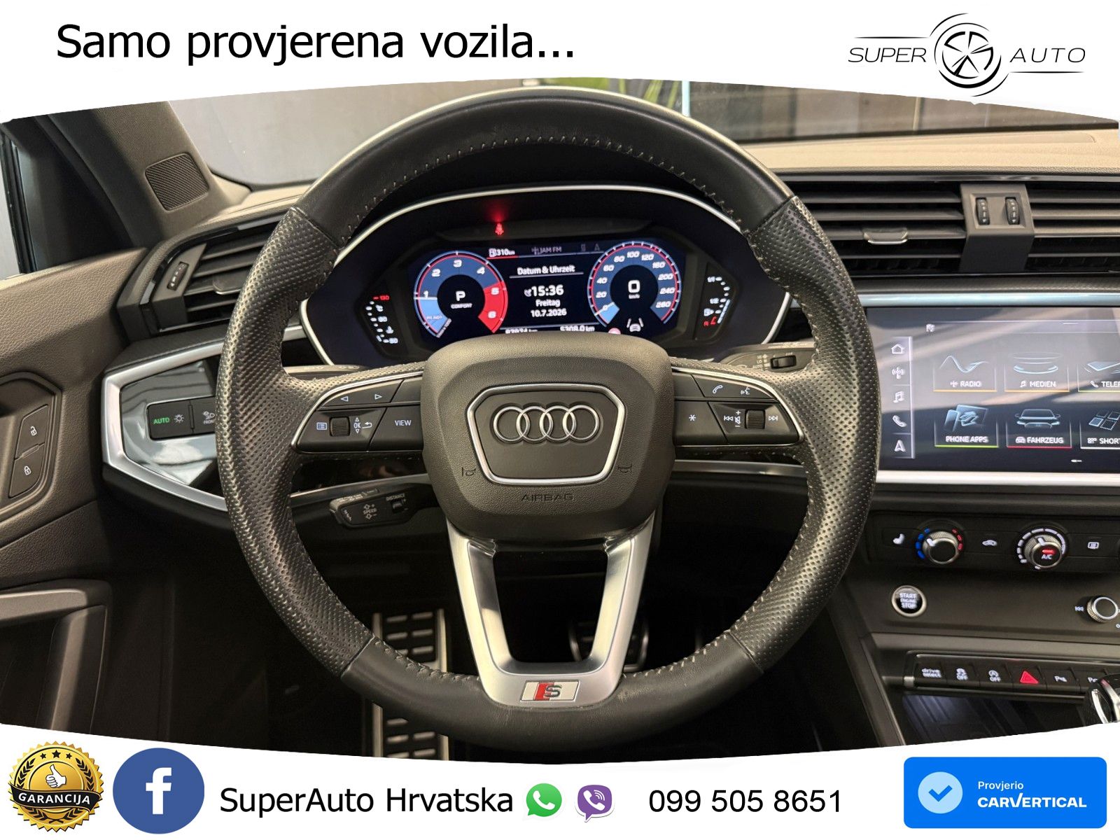 Audi Q3 40 TDI (190 KS) quattro S tronic S line LED+GR SJED+ACC