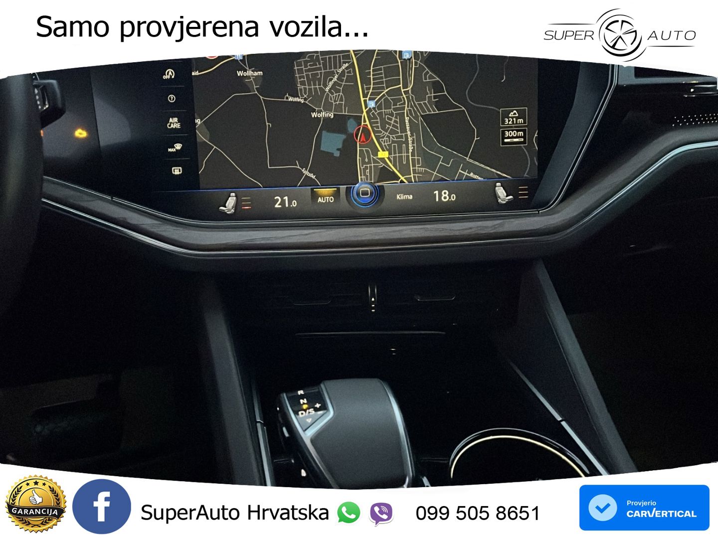 Volkswagen Touareg 3.0 V6 TDI (286 KS) 4MOTION Tiptronic ZRAČNI+ACC+GR SJED+KAM+PANO