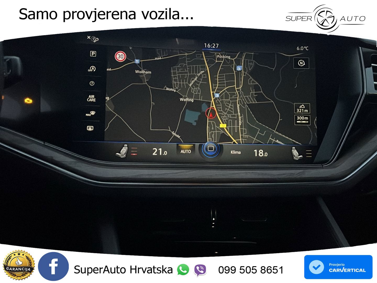 Volkswagen Touareg 3.0 V6 TDI (286 KS) 4MOTION Tiptronic ZRAČNI+ACC+GR SJED+KAM+PANO
