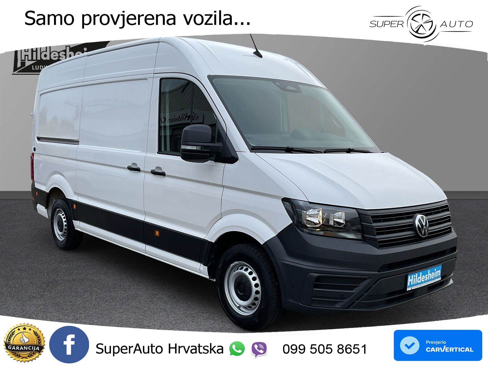 Volkswagen Crafter 35 2.0 TDI SCR L2H2, Navi, AHK, Rear-Vie 140 KS