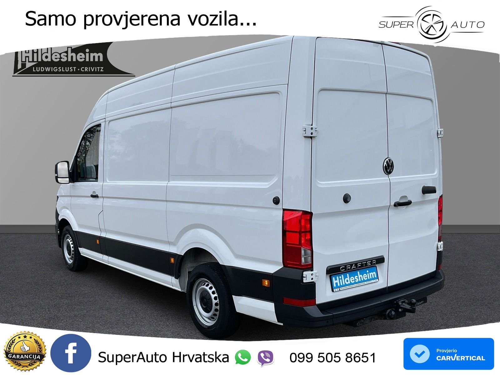 Volkswagen Crafter 35 2.0 TDI SCR L2H2, Navi, AHK, Rear-Vie 140 KS