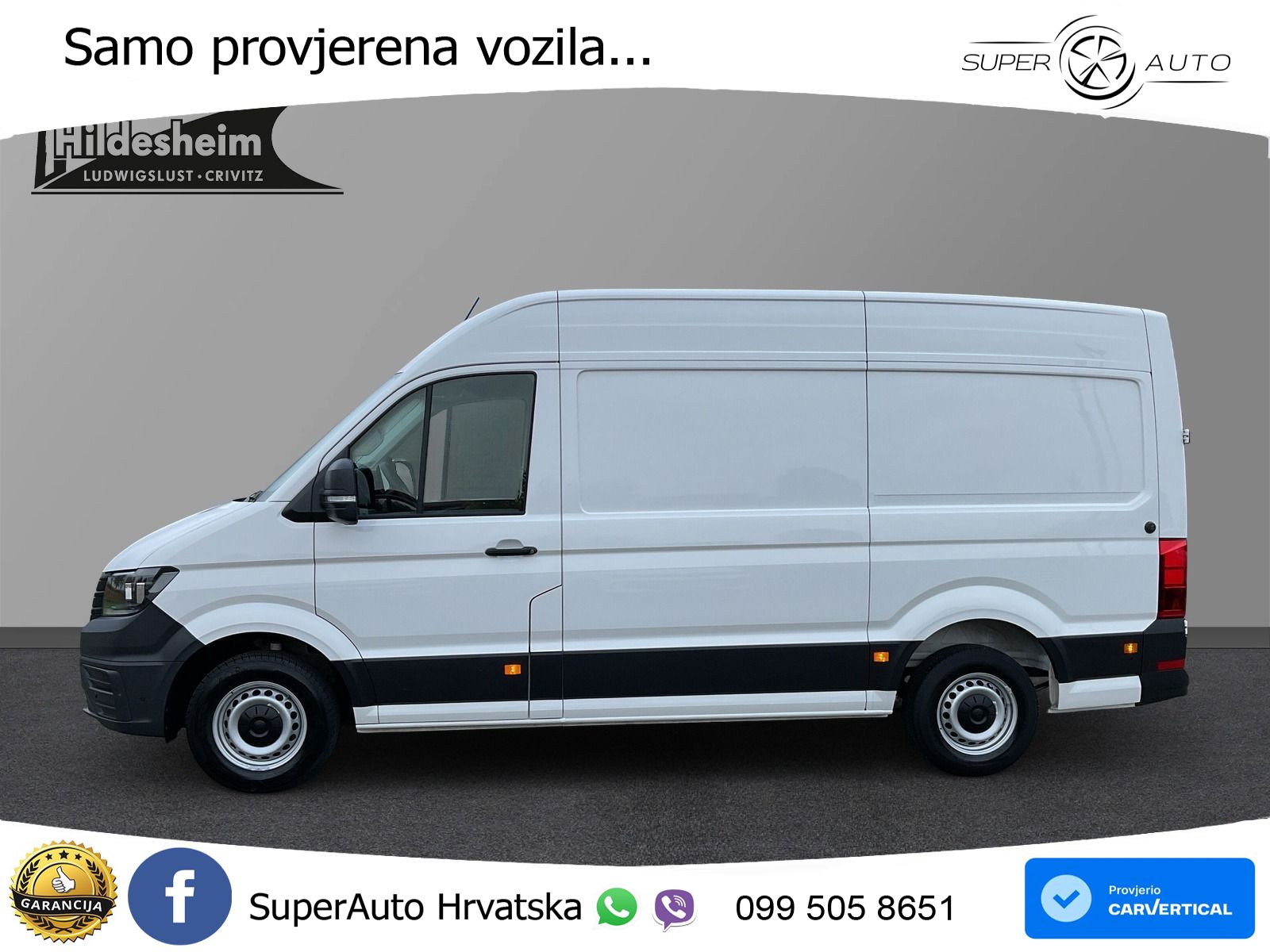 Volkswagen Crafter 35 2.0 TDI SCR L2H2, Navi, AHK, Rear-Vie 140 KS