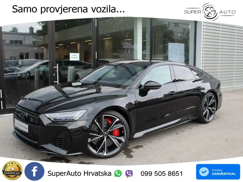 Audi RS7 4.0 TFSI V8 performance (630 KS) quattro tiptronic LED+GR SJED+ACC