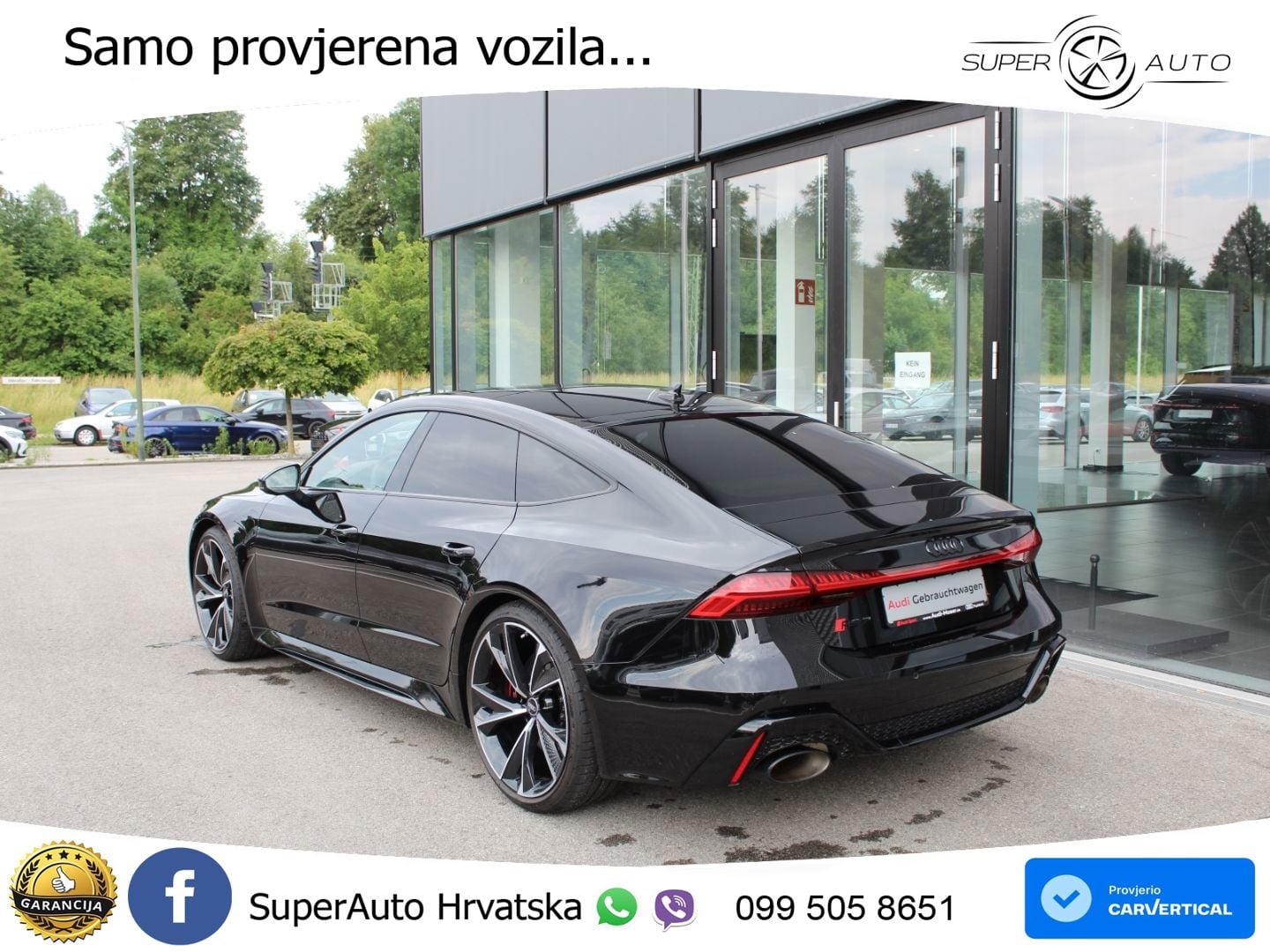 Audi RS7 4.0 TFSI V8 performance (630 KS) quattro tiptronic LED+GR SJED+ACC