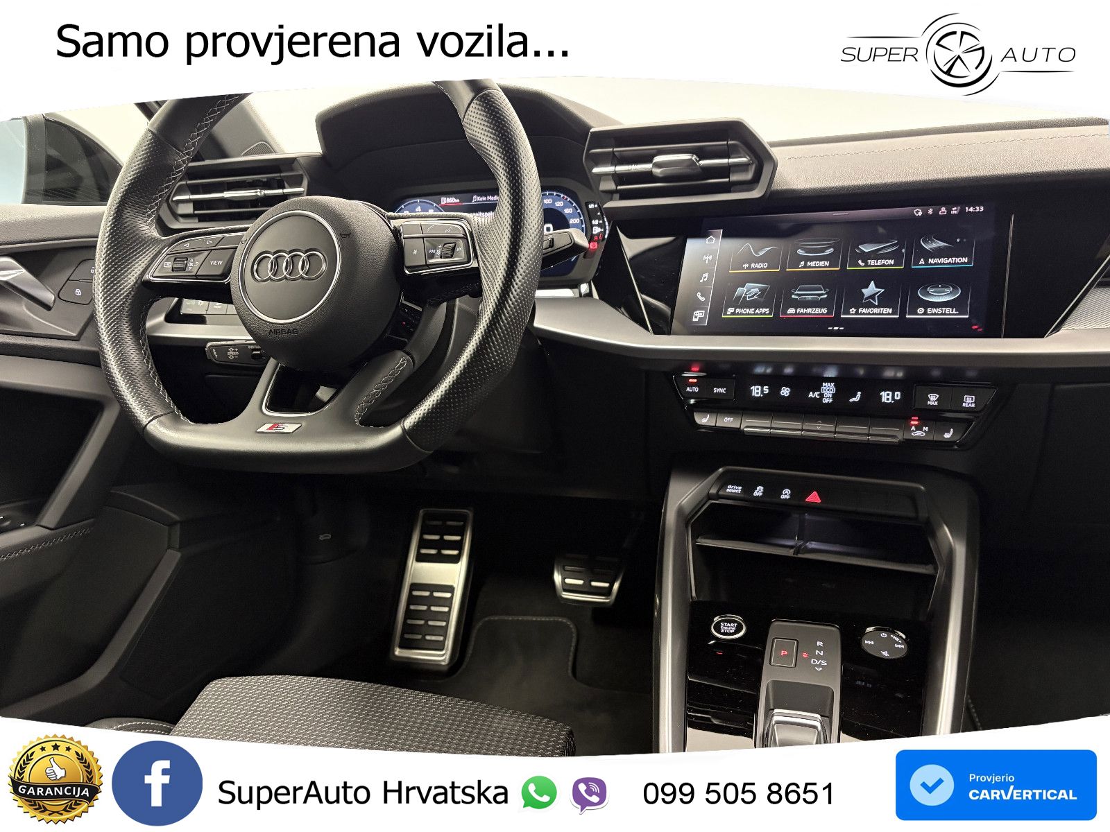 Audi A3 Limuzina 35 TFSI (150 KS) S tronic S line LED+GR SJED+ACC