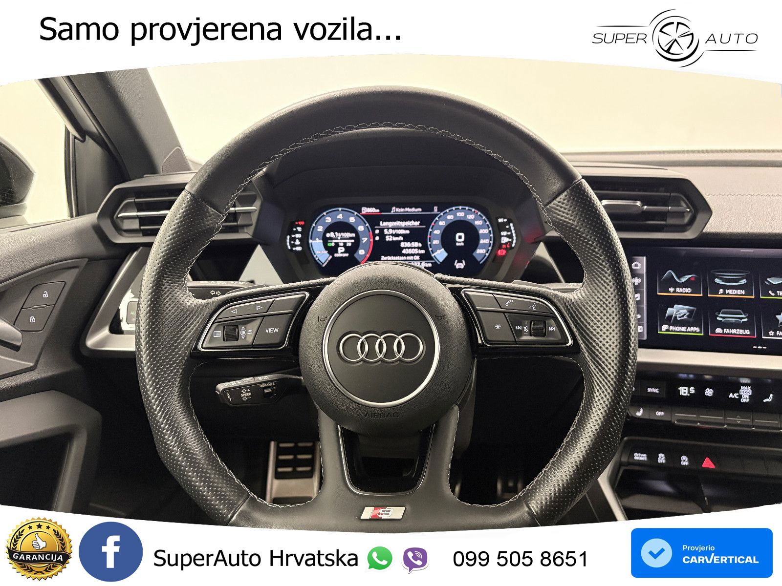 Audi A3 Limuzina 35 TFSI (150 KS) S tronic S line LED+GR SJED+ACC
