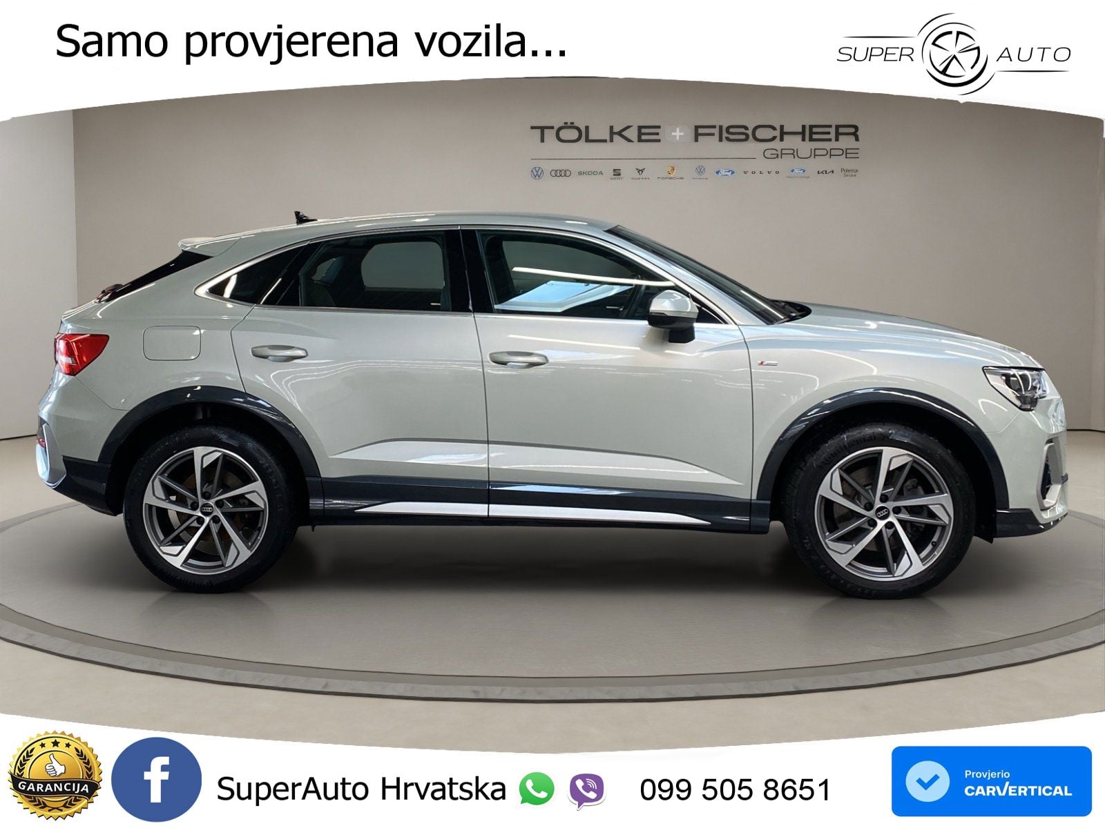 Audi Q3 Sportback 40 TDI (200 KS) quattro S tronic S line LED+GR SJED+ACC