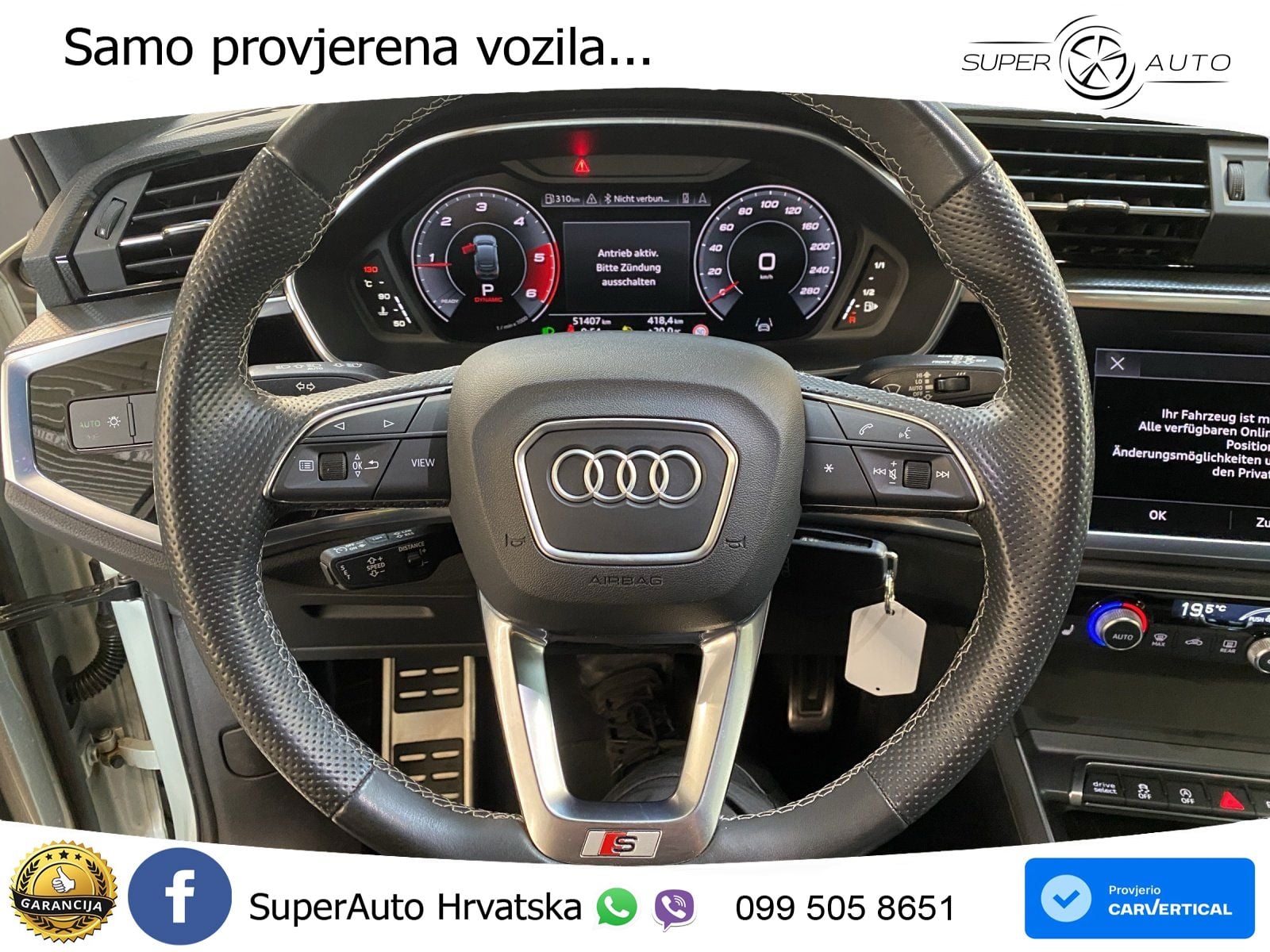 Audi Q3 Sportback 40 TDI (200 KS) quattro S tronic S line LED+GR SJED+ACC
