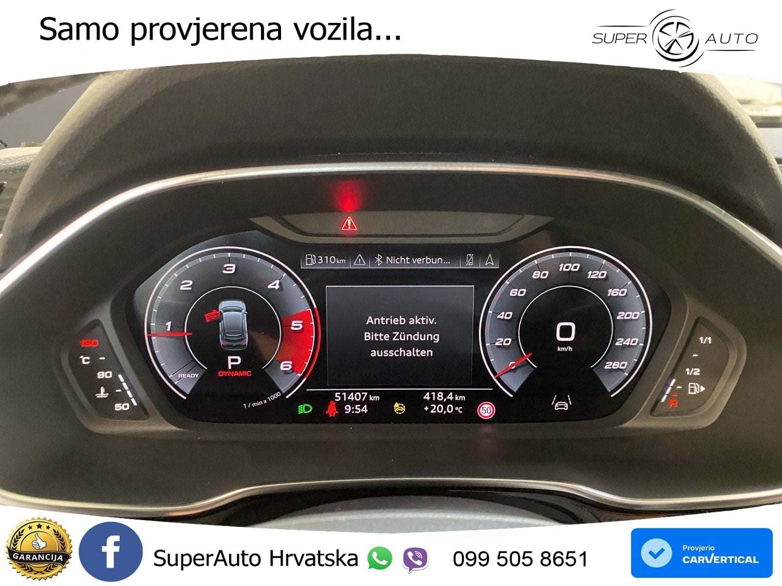 Audi Q3 Sportback 40 TDI (200 KS) quattro S tronic S line LED+GR SJED+ACC